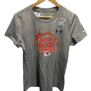 Nike Kansas City Chiefs Super Bowl Champions Gray Tee‎ Large